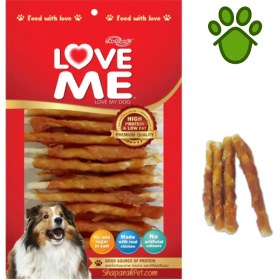 تصویر تشویقی سگ لاو می مدل مرغ و هویج 60 گرم Love Me Carrot & Chicken 60gr