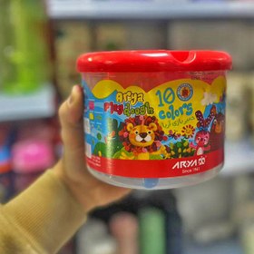 تصویر خمیر بازی 10 رنگ آریا 