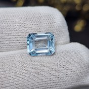 تصویر نگین سنگ توپاز بلو اسکای معدنی سویسی کد 36450 