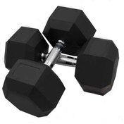 تصویر دمبل رکورد ۵ کیلوگرمی بسته ۲ عددی شش ضلعی 