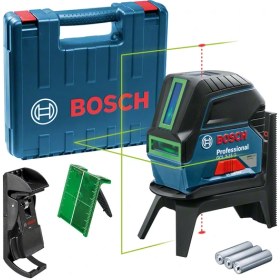 تصویر تراز لیزری بوش با پایه چرخشی و گیره ثبات Bosch GCL 2-15 G Professional Combi Laser+RM1+BM3 