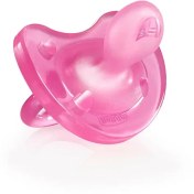 تصویر پستانک چیکو مدل فیزیو سافت رنگ صورتی مناسب 16 تا 36 ماهگی Chicco pacifier Physio Soft model pink color 16-36m