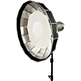 تصویر بیوتی دیش پرتابل 16 وجهی پارابولیک Beauty Dish Silver 105 cm 