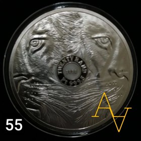 تصویر سکه ی یادبود شیر آفریقایی کد : 55 