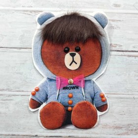 تصویر اپلیکه پولیشی خرس - خرس لباس 