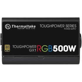 تصویر پاور 500 وات ترمالتیک TT GX1 500W 80 PLUS GOLD RGB Thermaltake Toughpower GX1 RGB 500W Gold Power Supply