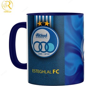 تصویر ماگ تیم استقلال دسته رنگی کد 9212 Esteghlal team mug, color code 9212