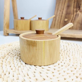 تصویر بانکه چوبی بامبو 