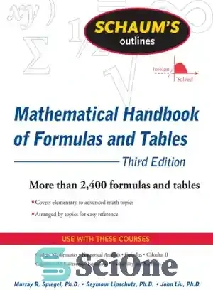 Formulas Schaum خرید و قیمت دانلود کتاب Schaum's outlines: mathematical handbook of ...