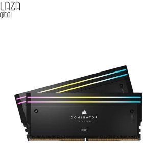 تصویر رم دسکتاپ DDR5 دو کاناله 7000 مگاهرتز CL34 کورسیر مدل Dominator Titanium RGB ظرفیت 32 گیگابایت 