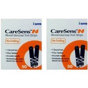 تصویر نوار تست قند خون آی سنس مدل Sensor مجموعه ۲ عددی 