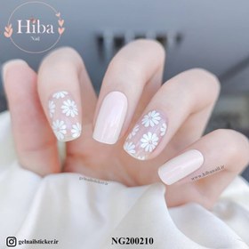 تصویر استیکر کاشت ناخن_کد NG200210 gel nail sticker_NG200210