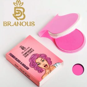 تصویر گچ مو برانوس رنگ صورتی 