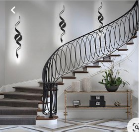 تصویر نرده فلزی مدرن تندیس (کد 204) - بیرنگ Tandis Modern Metal Baluster staircase (code 203)