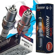 تصویر شمع ایریدیم مکس پایه کوتاه برند NGK ژاپن(بسته۴عددی) NGK Spark Plug BKR6EIX - 11P 2574 Iridium MAX JAPAN