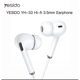 تصویر هندزفری یسیدو مدل YH3 Yesido YH33 Wired Handsfree