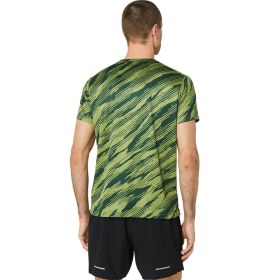 تصویر تی شرت تنیس مردانه اسیکس Asics CORE ALL OVER PRINT SS TOP- سبز 