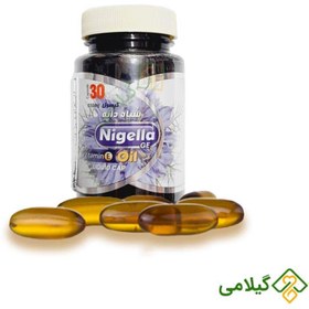 تصویر کپسول روغن سیاهدانه درد مفاصل گیاه اسانس ( Nigella ) 