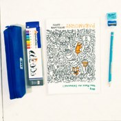 تصویر پک اقتصادی نقاشی دانش‌آموزی طرح پسرانه 