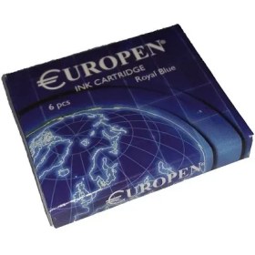 تصویر کارتریج جوهر خودنویس یوروپن بسته 6 عددی 