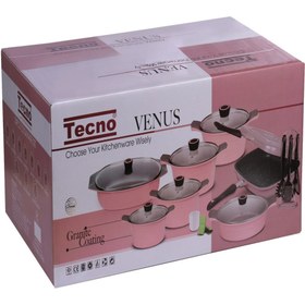 تصویر سرویس پخت و پز 24 پارچه تکنو مدل ونوس Tecno kitchen and cooking utensils