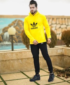 تصویر سویشرت شلوار مردانه Adidas مدل Nelvi (زرد) 