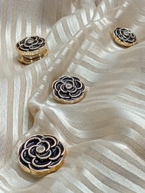 تصویر مگنت روسری رز مشکی 