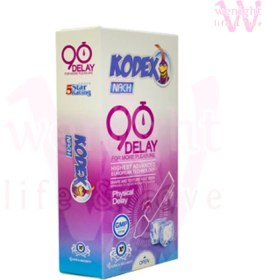 تصویر کاندوم تاخیری 90 دقیقه دیلی کدکس 10 عدد| Kodex 90 Delay Condoms 