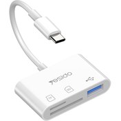 تصویر رم ریدر Yesido GS16 USB3.0 OTG Type-C Yesido GS16 USB3.0 OTG Type-C card reader