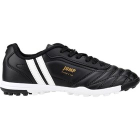 تصویر کفش‌ فوتبال مردانه چمن مصنوعی مشکی مدل 134H برند jump 134H Black Artificial Turf Men's Football Shoes