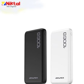 تصویر شارژر همراه اوی مدل P28K ظرفیت 10000 میلی آمپر ساعت Awei P28K 10000mAh Power Bank