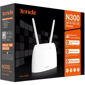 تصویر مودم روتر 4G LTE بی سیم N300 تندا مدل 4G06c Tenda 4G06c N300 Wi-Fi 4G LTE Router