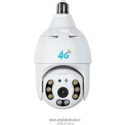 تصویر دوربین لامپی چرخشی سیمکارتی 4G Camera PTZ