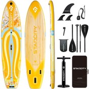 تصویر پدل‌ برد بادی استار سیتی StarCity سایز 11.6 فوت رنگ زرد 