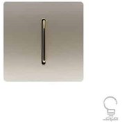 تصویر کلید تک پل آسیا مدل کریستال BLK-GLD رنگ مشکی 