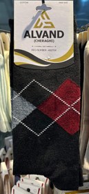 تصویر جوراب ساق بلند مردانه - سرمه ای 