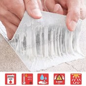 تصویر چسب آب بندی بوتیل {آدامسی) باروکش الومینیوم عرض 5سانت طول 5متر 