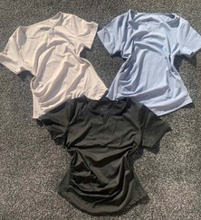 تصویر تیشرت فلامنت یقه دلبری کد 045 