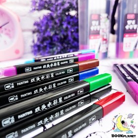 تصویر ماژیک رنگ آمیزی ۱۲ رنگ دو سر یالانگ 