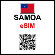تصویر ای‌سیم ساموآ | eSIM Samoa 