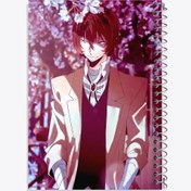 تصویر دفتر نت موسیقی 100 برگ خندالو طرح دازای انیمه سگ های ولگرد بانگو 