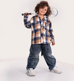 تصویر پیراهن پشمی - 50 ابی 