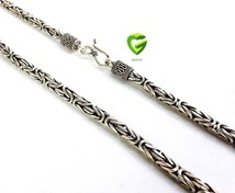 تصویر زنجیر نقره کینگ‌درشت کد1169 