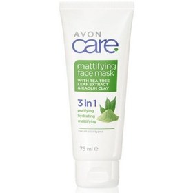 تصویر ماسک مات کننده Avon Mattifying Face Mask درخت چای سبز صورت آون 75 میل 