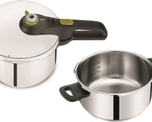 تصویر زودپز دوقلو تفال مدل SECURE 5 NEO ظرفیت ۶ لیتر استیل 