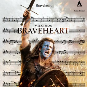 تصویر نت ویالن Braveheart 