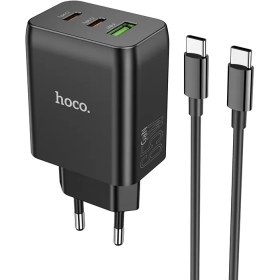 تصویر شارژر 65 وات هوکو مدل N18 به همراه کابل تایپ سی به تایپ سی HOCO N18 TYPE-C TO TYPE-C-65W CHARGER