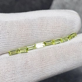 تصویر پک 8 عددی نگین سنگ زبرجد معدنی کد 36498 