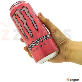 تصویر نوشیدنی انرژی زا پایپ لاین پانچ مانستر صورتی ۵۰۰ میل monster punch pipeline ا monster monster