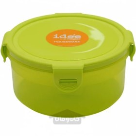 تصویر ظرف غذای گرد درب دار پایونیر رنگ سبز 820 میلی لیتر Pioneer Pioneer green round food container with cap 820 ml